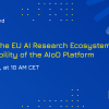 May Seminar: Enabling the EU AI Research Ecosystem